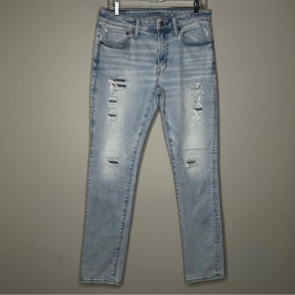 Light Blue Distressed Women Jeans